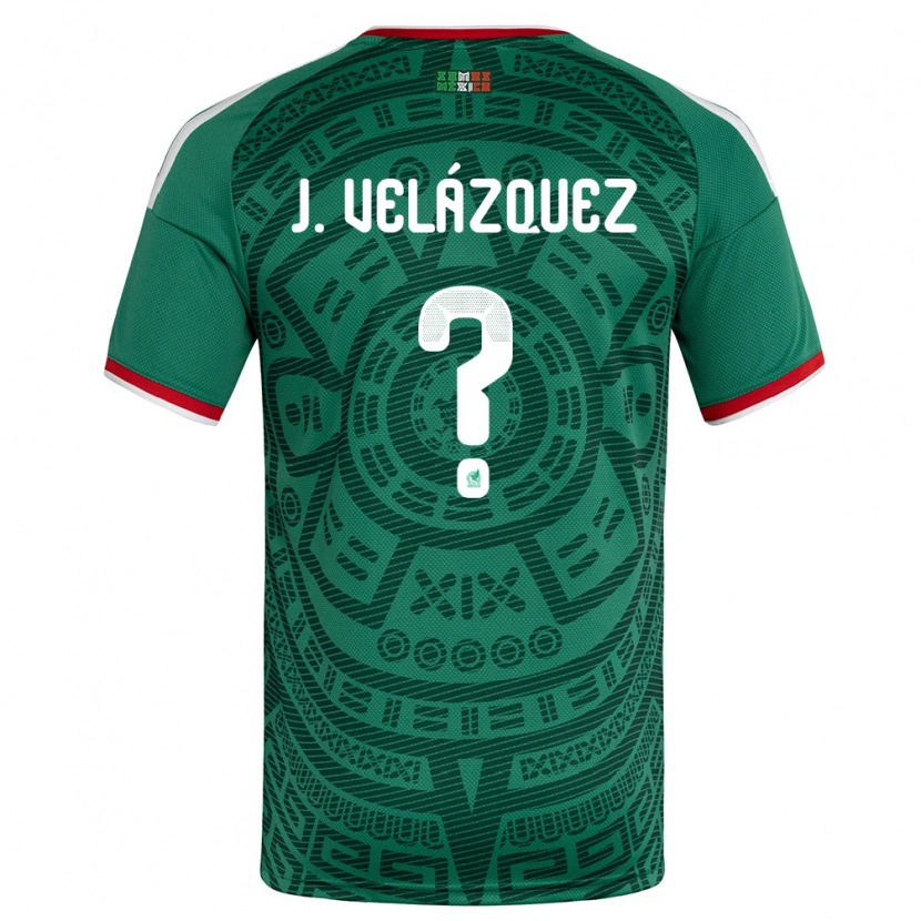 Danxen Kid Mexico José Velázquez #0 Green White Red Home Jersey 26-28 T-Shirt