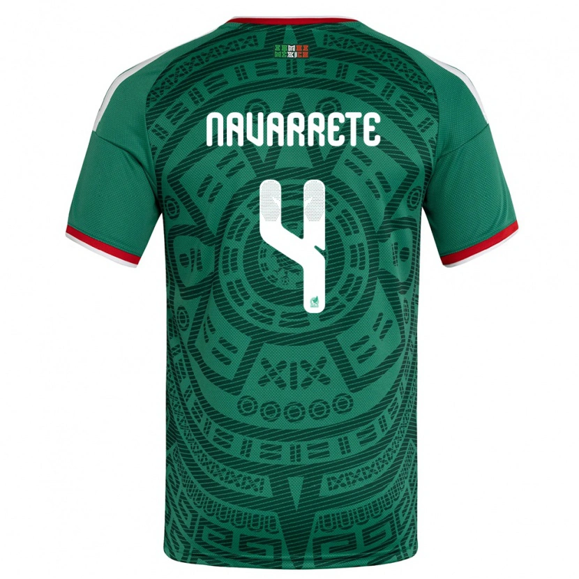 Danxen Kid Mexico Luis Navarrete #4 Green White Red Home Jersey 26-28 T-Shirt