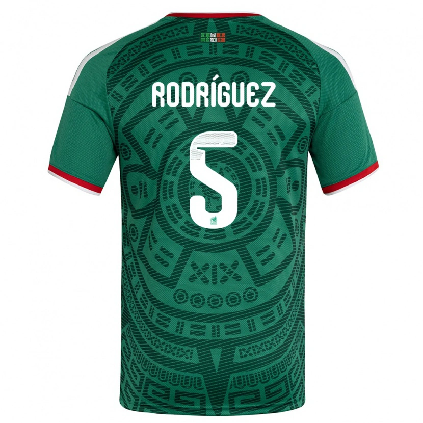 Danxen Kid Mexico Jorge Rodríguez #5 Green White Red Home Jersey 26-28 T-Shirt
