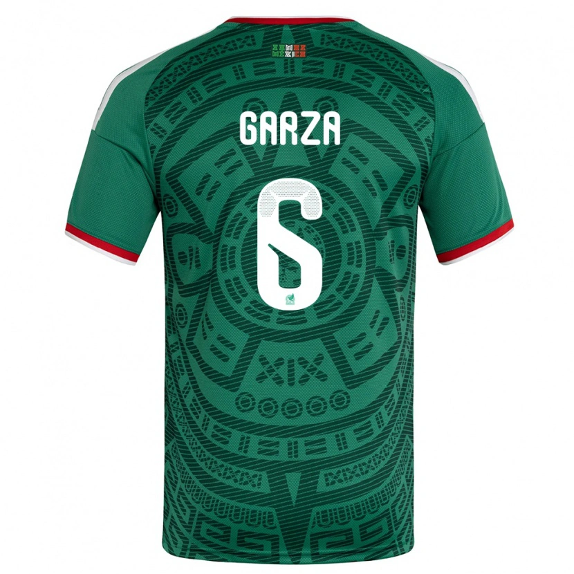 Danxen Kid Mexico César Garza #6 Green White Red Home Jersey 26-28 T-Shirt