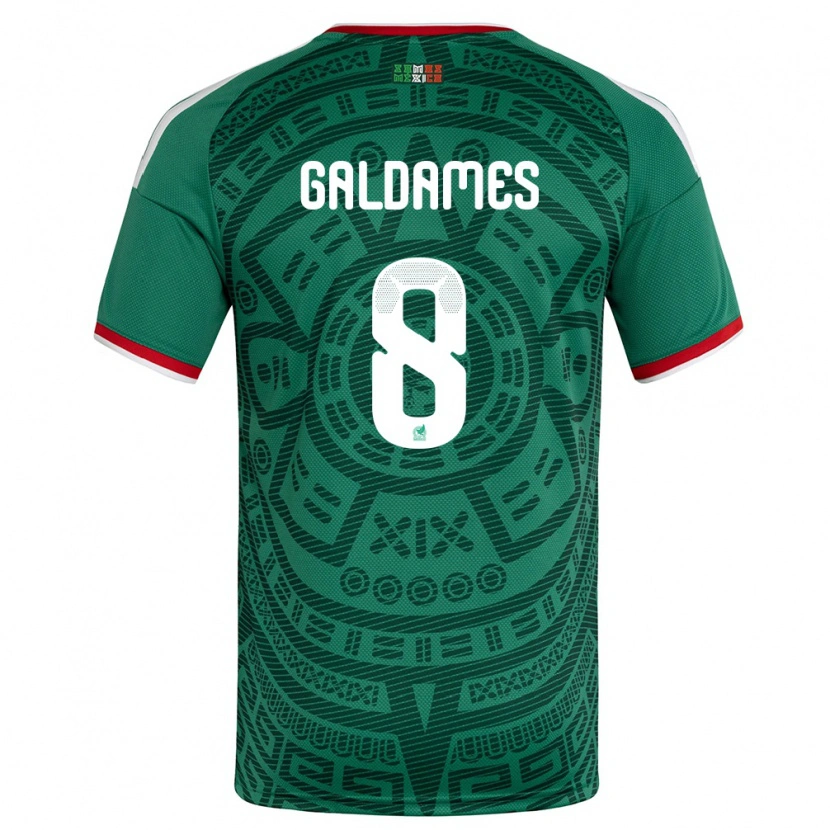 Danxen Kid Mexico Benjamin Galdames #8 Green White Red Home Jersey 26-28 T-Shirt