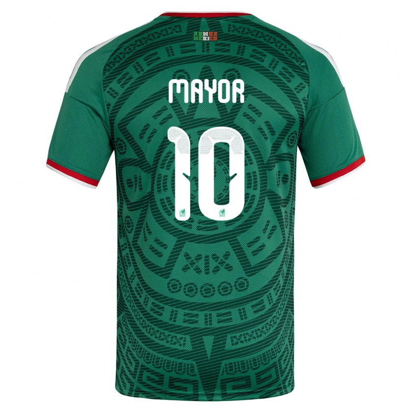 Danxen Kid Mexico Stephany Mayor #10 Green White Red Home Jersey 26-28 T-Shirt