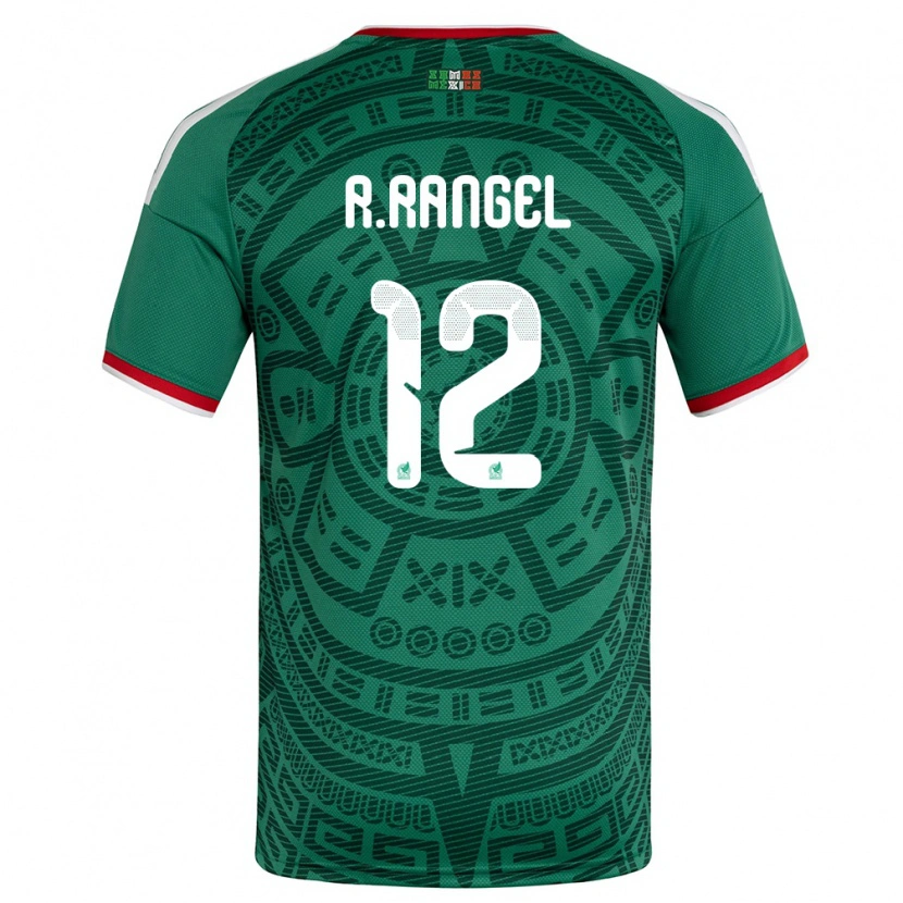 Danxen Kid Mexico Raúl Rangel #12 Green White Red Home Jersey 26-28 T-Shirt