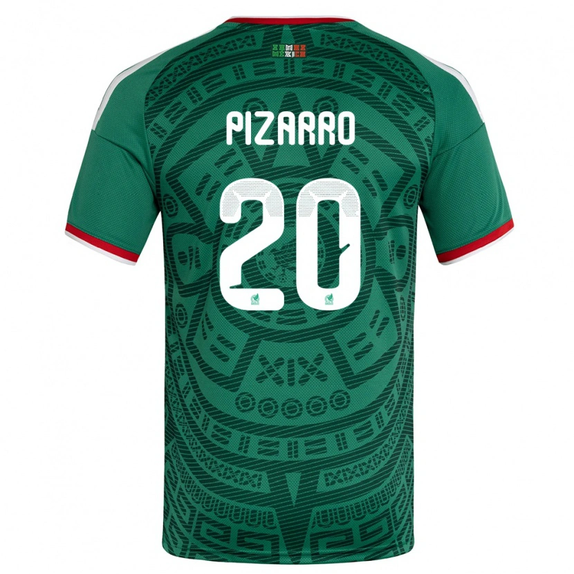 Danxen Kid Mexico Rodolfo Pizarro #20 Green White Red Home Jersey 26-28 T-Shirt