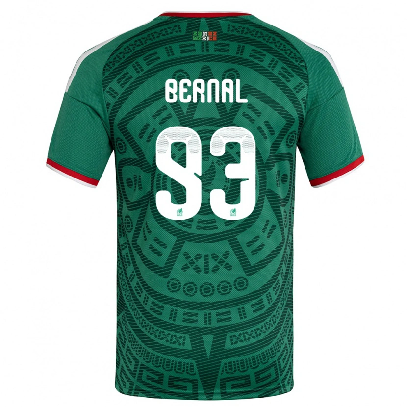 Danxen Kid Mexico Rebeca Bernal #93 Green White Red Home Jersey 26-28 T-Shirt