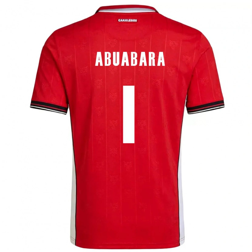 Danxen Kid Panama Isaías Abuabara #1 Red Brown White Home Jersey 26-28 T-Shirt