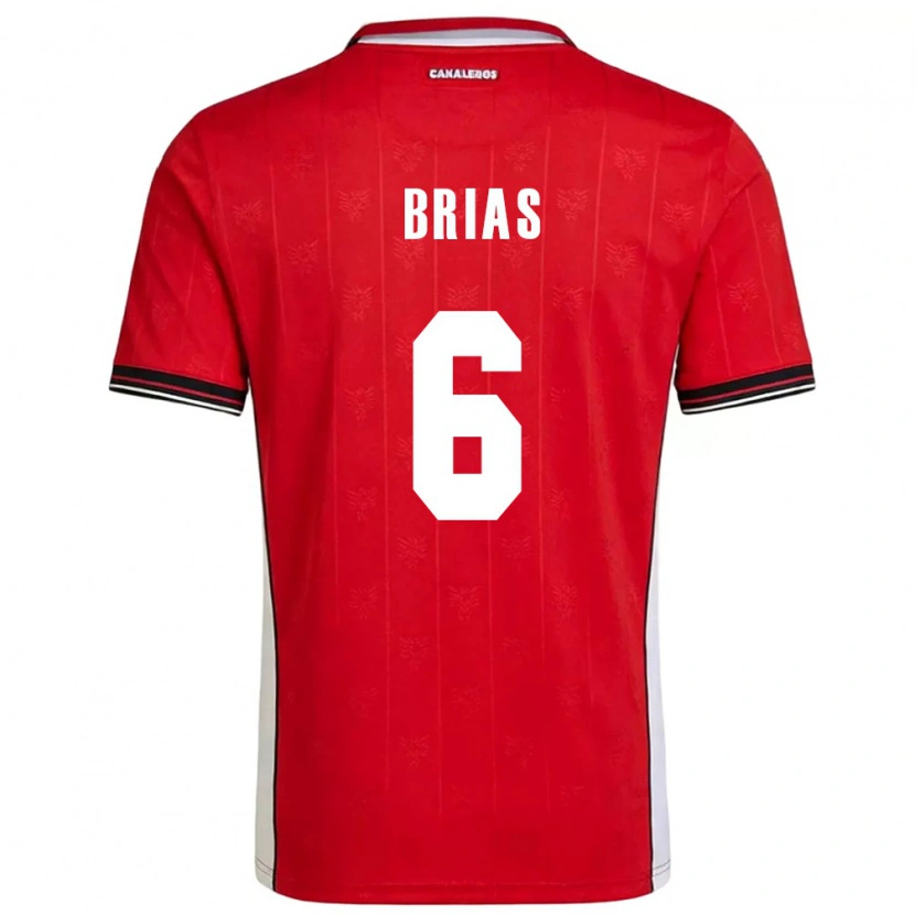 Danxen Kid Panama Héctor Brias #6 Red Brown White Home Jersey 26-28 T-Shirt