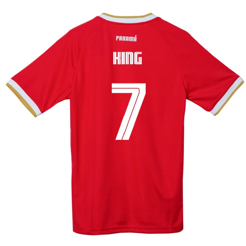 Danxen Kid Panama Sherline King #7 Red Brown White Home Jersey 26-28 T-Shirt