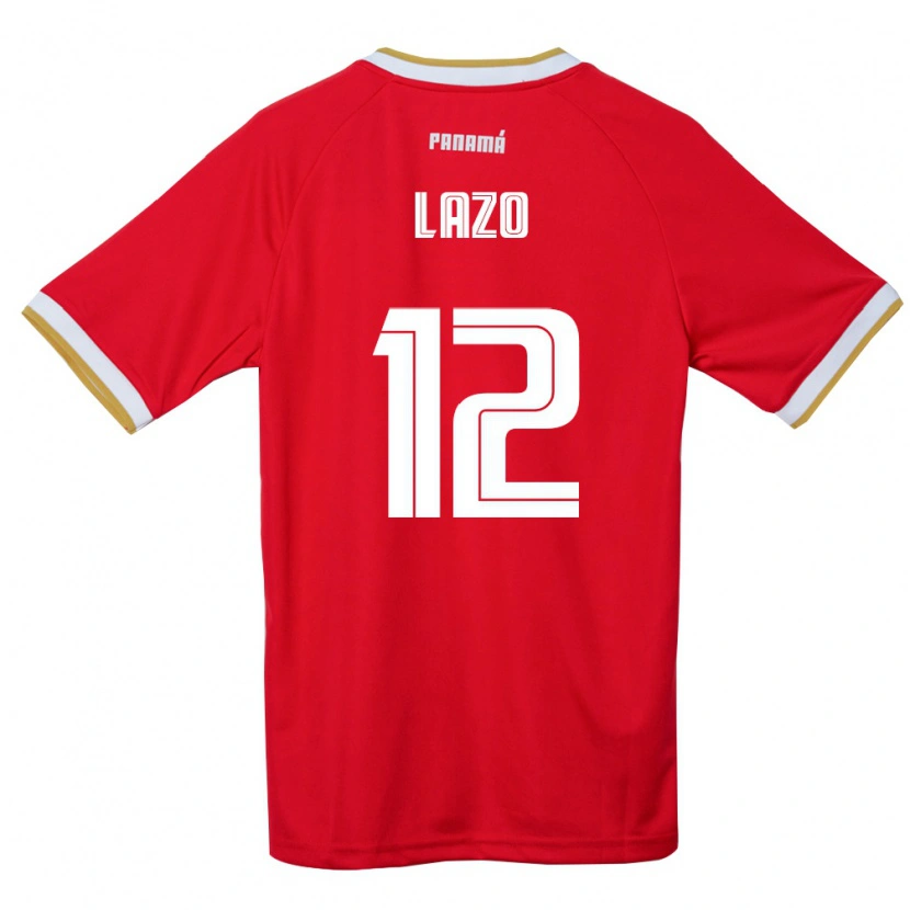 Danxen Kid Panama Luis Lazo #12 Red Brown White Home Jersey 26-28 T-Shirt