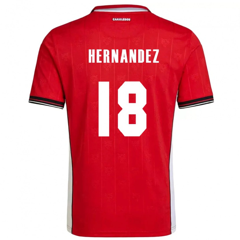 Danxen Kid Panama Erika Hernández #18 Red Brown White Home Jersey 26-28 T-Shirt