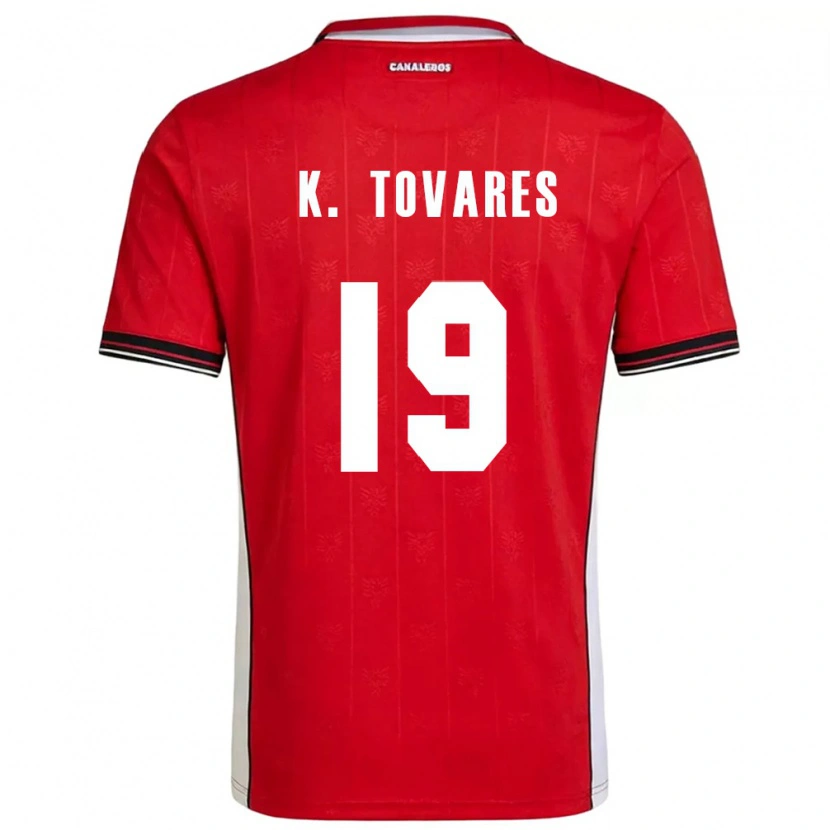 Danxen Kid Panama Kahir Tovares #19 Red Brown White Home Jersey 26-28 T-Shirt