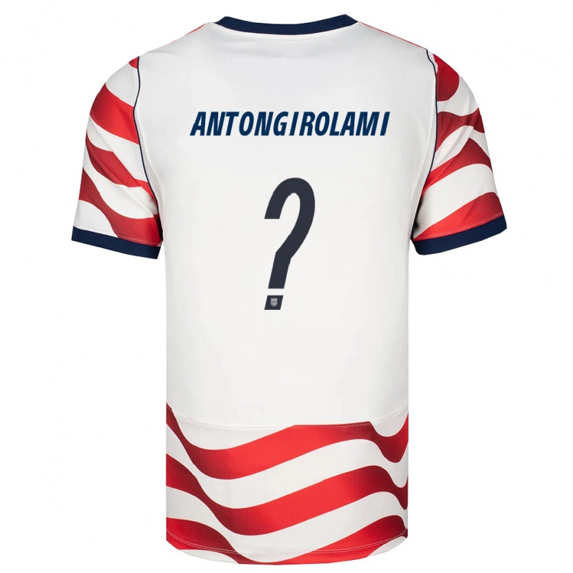 Danxen Kid United States Luca Antongirolami #0 Red White Black Home Jersey 26-28 T-Shirt