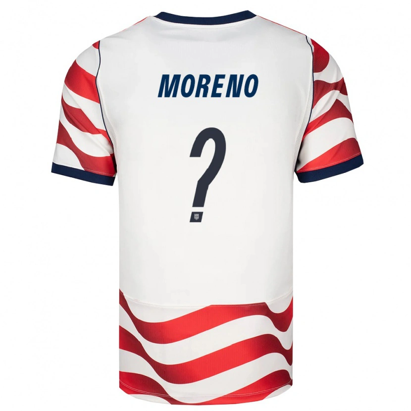 Danxen Kid United States Edgar Moreno #0 Red White Black Home Jersey 26-28 T-Shirt
