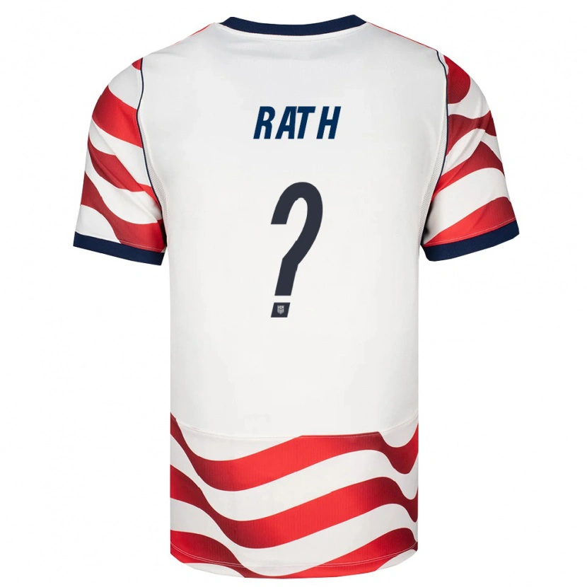 Danxen Kid United States Jacob Rath #0 Red White Black Home Jersey 26-28 T-Shirt