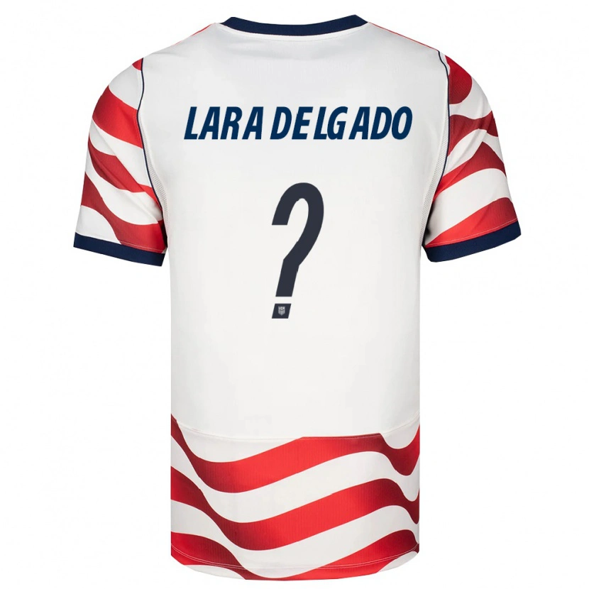 Danxen Kid United States Jeffrey Lara Delgado #0 Red White Black Home Jersey 26-28 T-Shirt