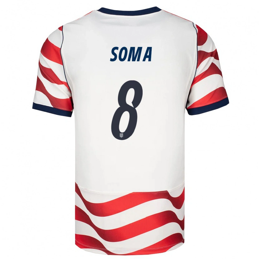 Danxen Kid United States Pedro Soma #8 Red White Black Home Jersey 26-28 T-Shirt