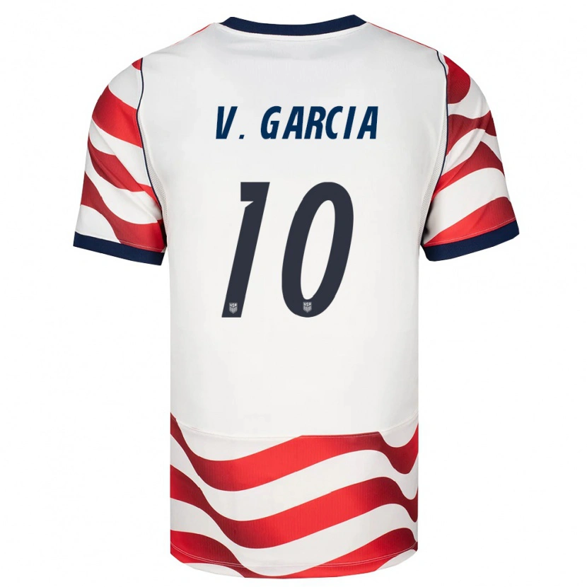 Danxen Kid United States Vinny Garcia #10 Red White Black Home Jersey 26-28 T-Shirt