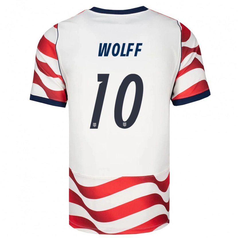Danxen Kid United States Owen Wolff #10 Red White Black Home Jersey 26-28 T-Shirt