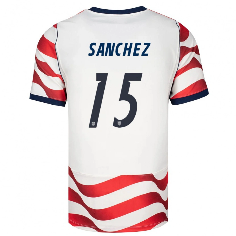 Danxen Kid United States Cooper Sanchez #15 Red White Black Home Jersey 26-28 T-Shirt