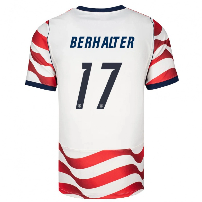 Danxen Kid United States Sebastian Berhalter #17 Red White Black Home Jersey 26-28 T-Shirt