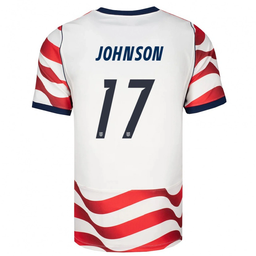 Danxen Kid United States Jamir Johnson #17 Red White Black Home Jersey 26-28 T-Shirt