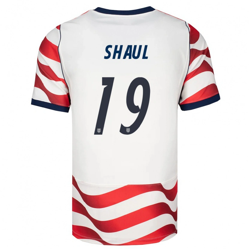 Danxen Kid United States Ian Shaul #19 Red White Black Home Jersey 26-28 T-Shirt