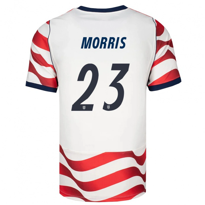 Danxen Kid United States Aidan Morris #23 Red White Black Home Jersey 26-28 T-Shirt
