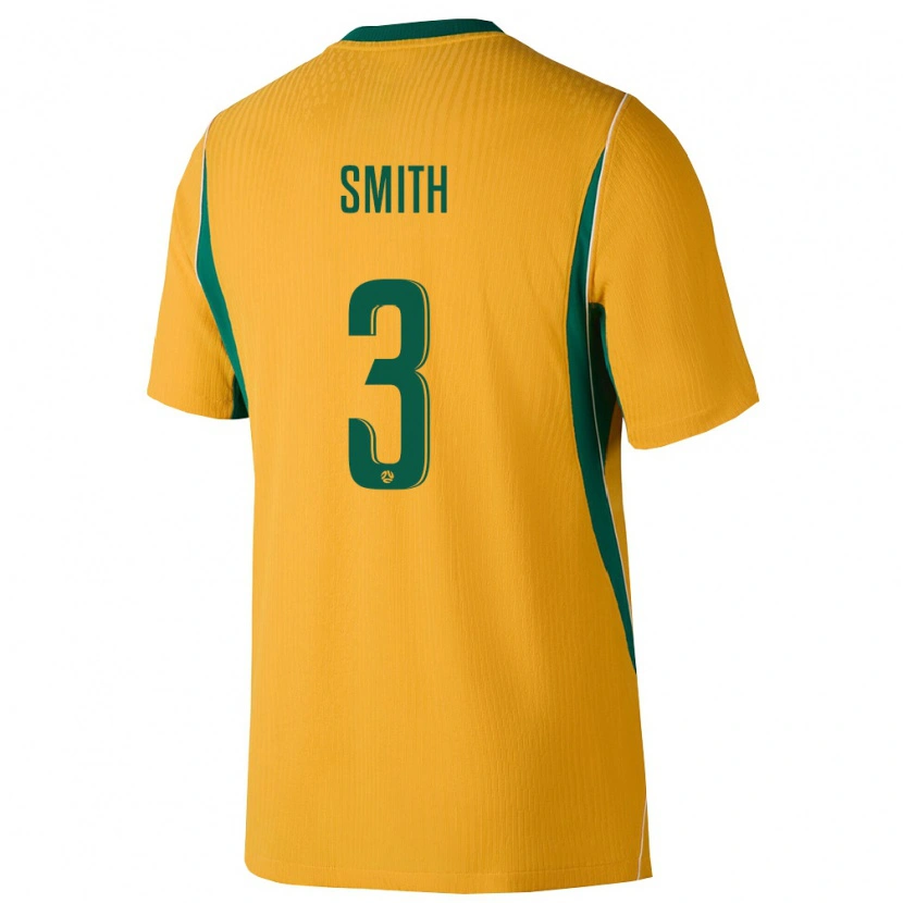 Danxen Kid Australia Xavier Smith #3 Yellow Green Home Jersey 26-28 T-Shirt