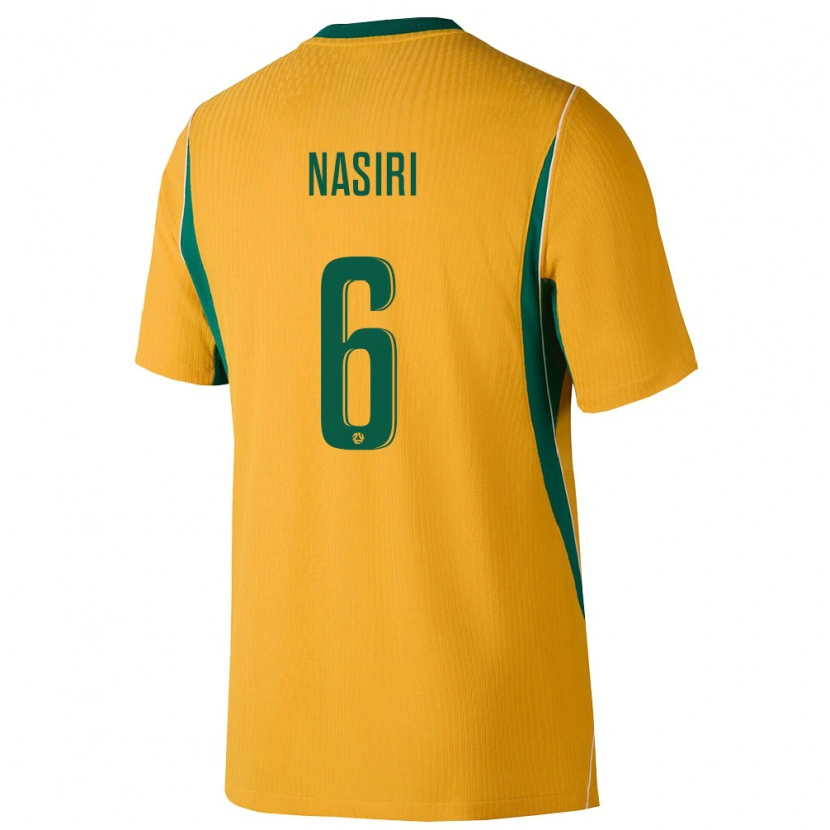 Danxen Kid Australia Sajjad Nasiri #6 Yellow Green Home Jersey 26-28 T-Shirt