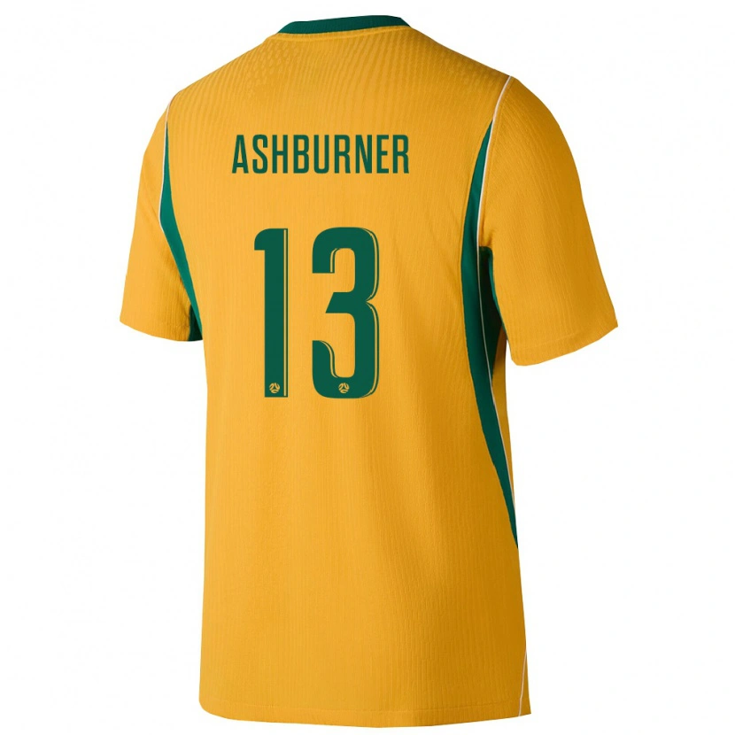 Danxen Kid Australia Winston Ashburner #13 Yellow Green Home Jersey 26-28 T-Shirt