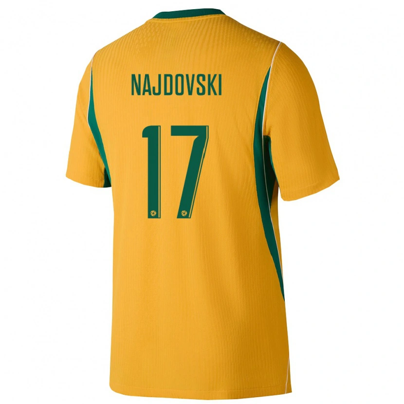 Danxen Kid Australia Jake Najdovski #17 Yellow Green Home Jersey 26-28 T-Shirt
