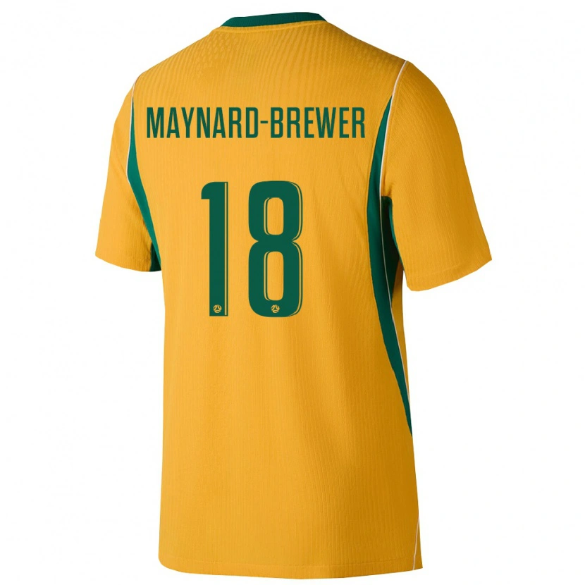 Danxen Kid Australia Ashley Maynard Brewer #18 Yellow Green Home Jersey 26-28 T-Shirt