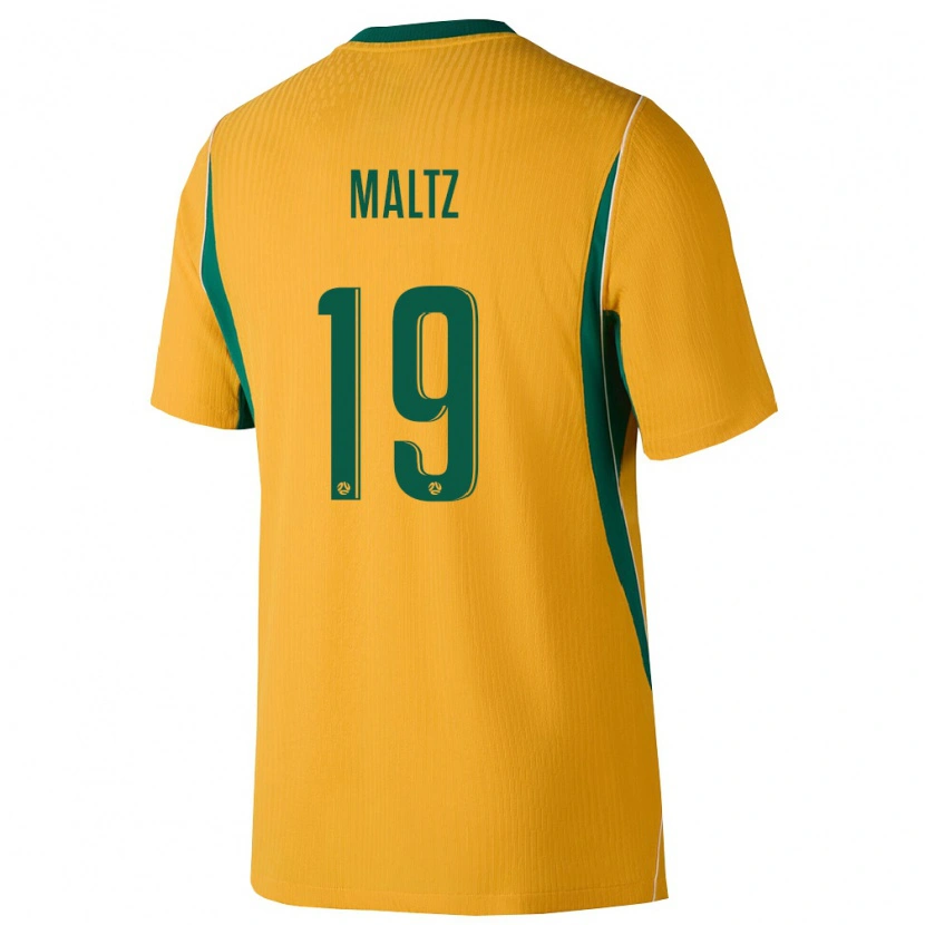 Danxen Kid Australia Jay Maltz #19 Yellow Green Home Jersey 26-28 T-Shirt