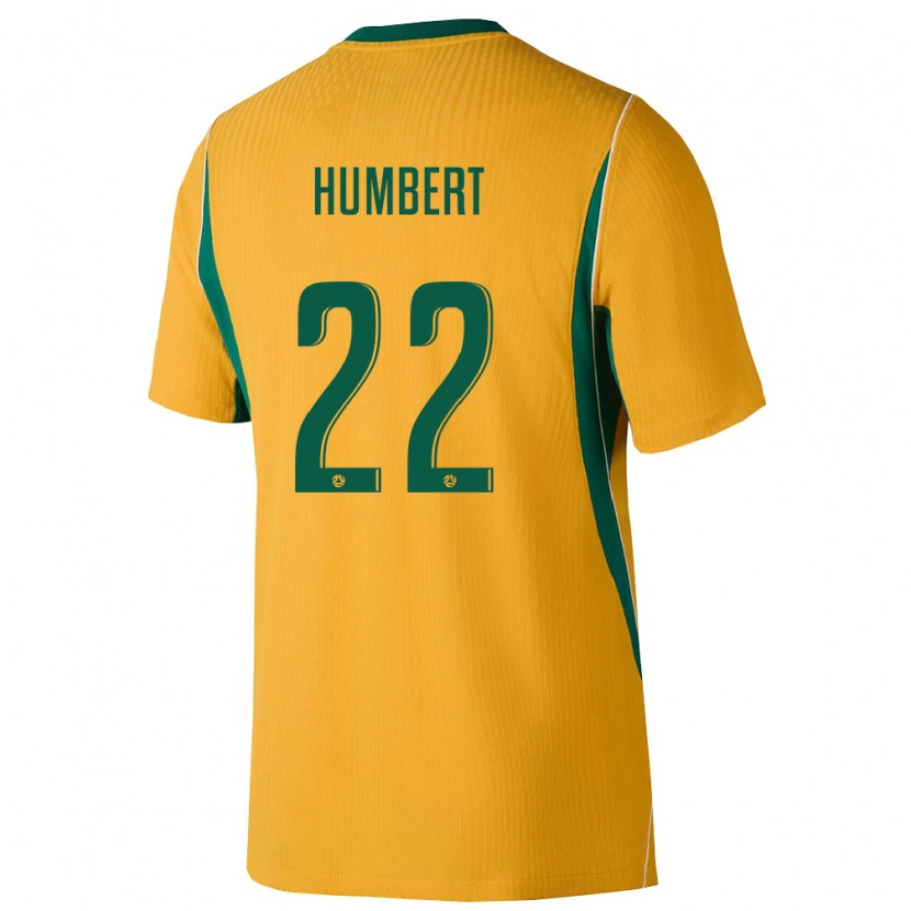 Danxen Kid Australia Marcus Humbert #22 Yellow Green Home Jersey 26-28 T-Shirt