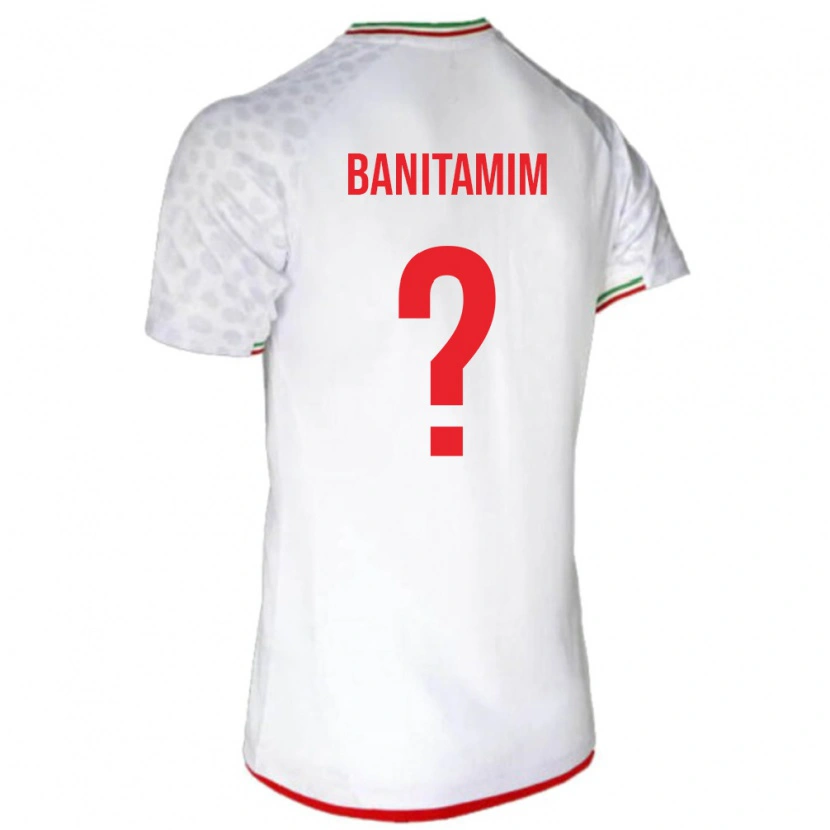 Danxen Kid Iran Mohammadreza Banitamim #0 White Red Home Jersey 26-28 T-Shirt