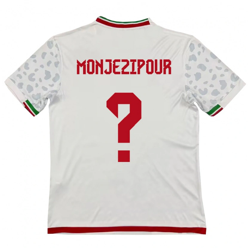 Danxen Kid Iran Amirali Monjezipour #0 White Red Home Jersey 26-28 T-Shirt