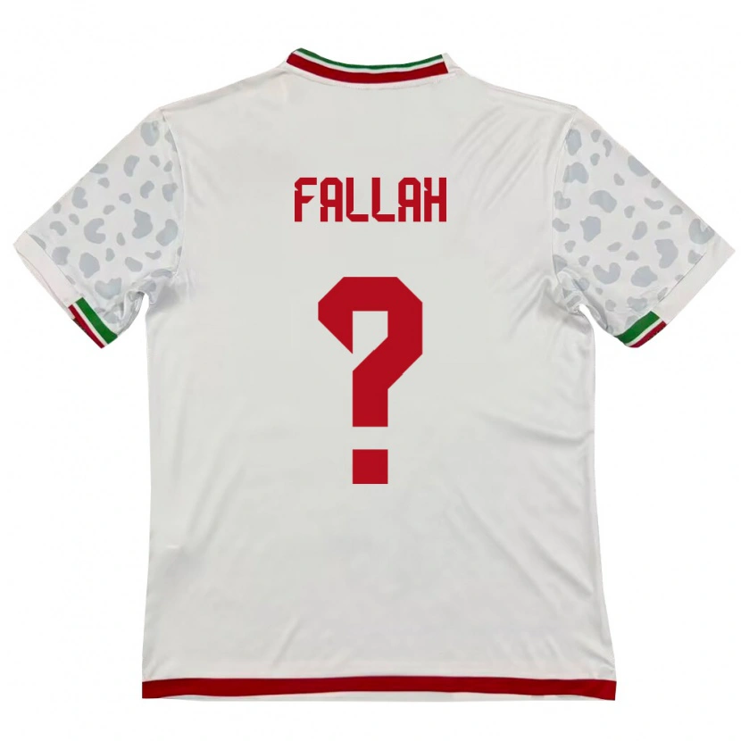 Danxen Kid Iran Saber Fallah #0 White Red Home Jersey 26-28 T-Shirt