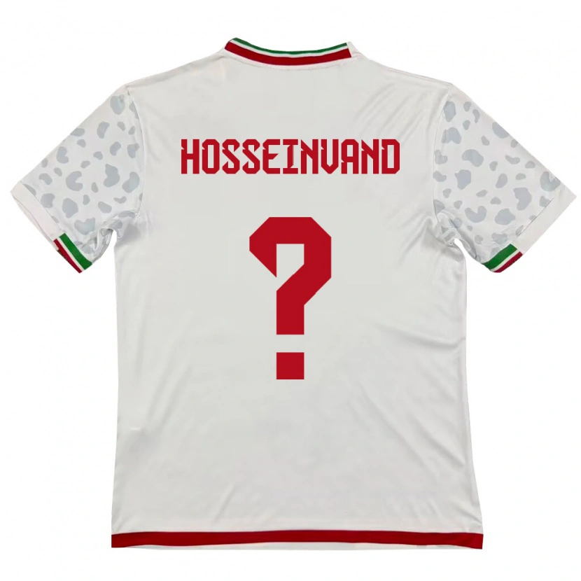 Danxen Kid Iran Abolfazl Hosseinvand #0 White Red Home Jersey 26-28 T-Shirt