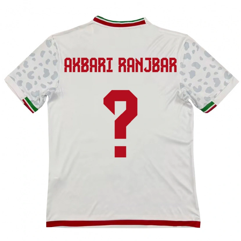 Danxen Kid Iran Mohammad Akbari Ranjbar #0 White Red Home Jersey 26-28 T-Shirt