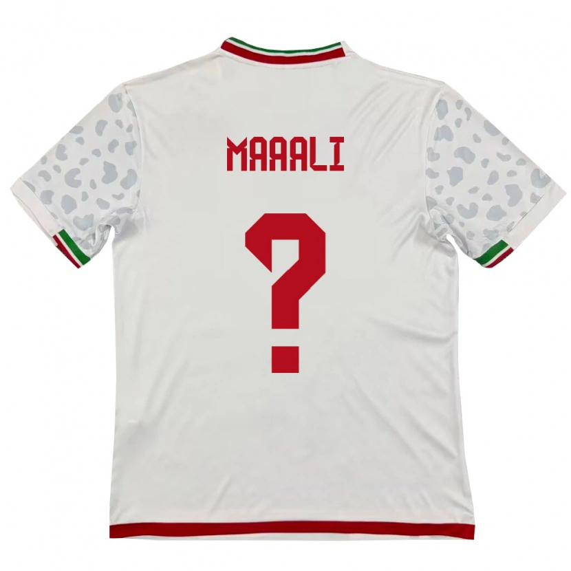 Danxen Kid Iran Arian Maaali #0 White Red Home Jersey 26-28 T-Shirt