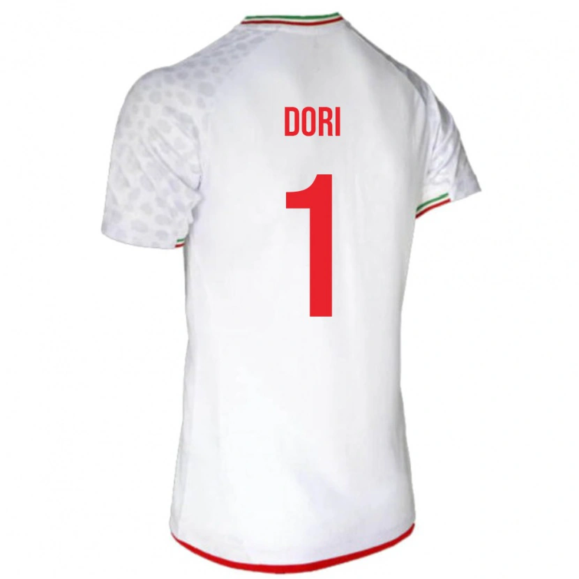 Danxen Kid Iran Bardia Dori #1 White Red Home Jersey 26-28 T-Shirt