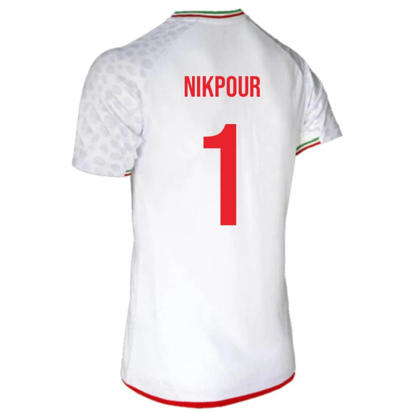 Danxen Kid Iran Amirhossein Nikpour #1 White Red Home Jersey 26-28 T-Shirt