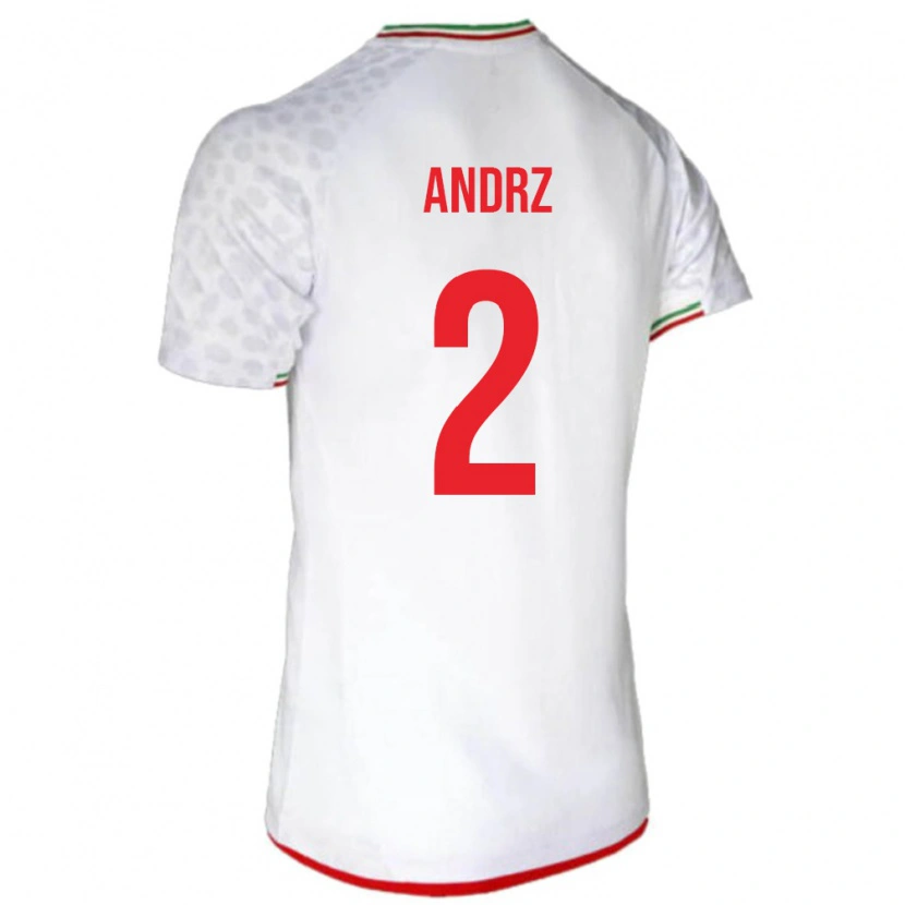Danxen Kid Iran Nima Andrz #2 White Red Home Jersey 26-28 T-Shirt