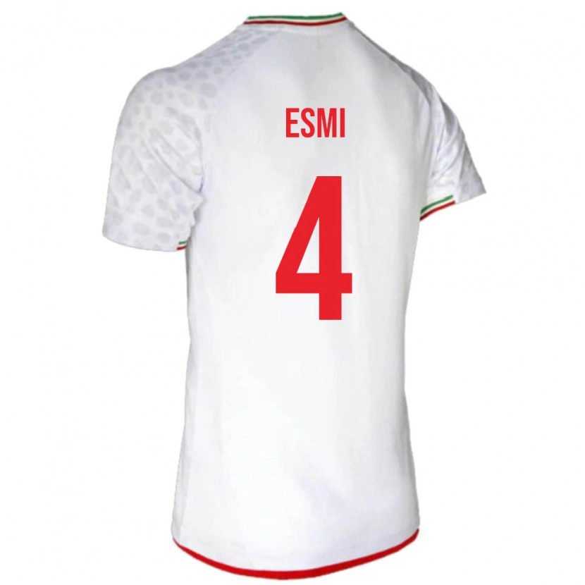 Danxen Kid Iran Pouya Esmi #4 White Red Home Jersey 26-28 T-Shirt