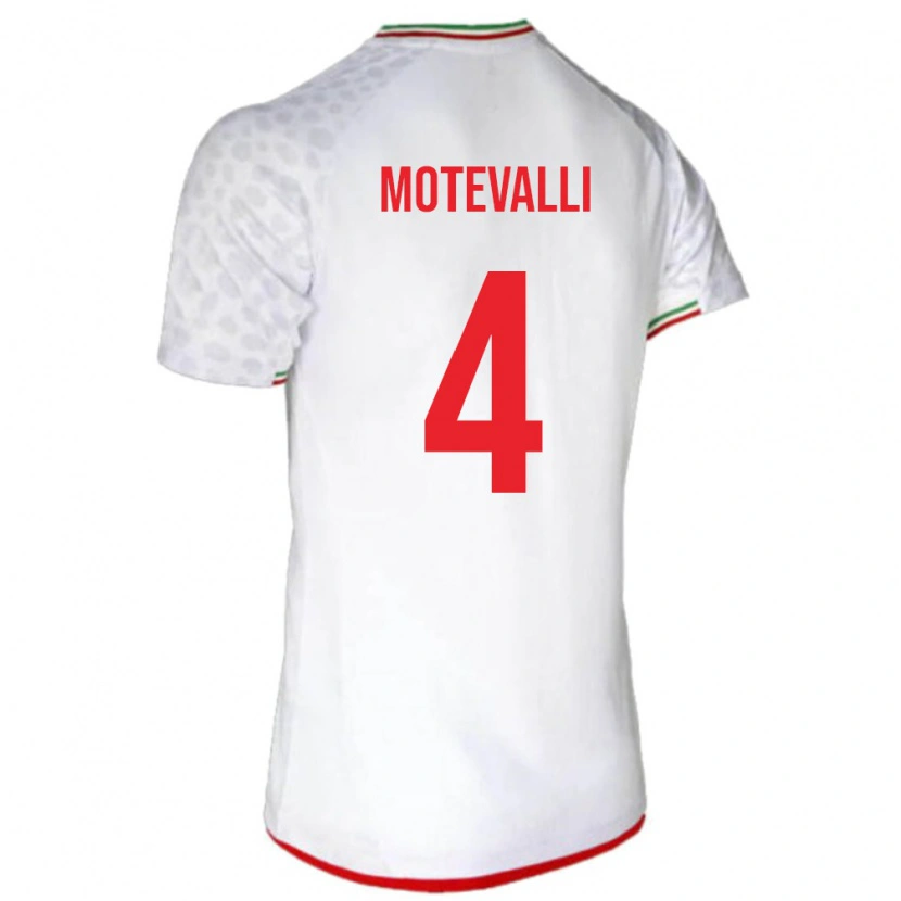 Danxen Kid Iran Melika Motevalli #4 White Red Home Jersey 26-28 T-Shirt