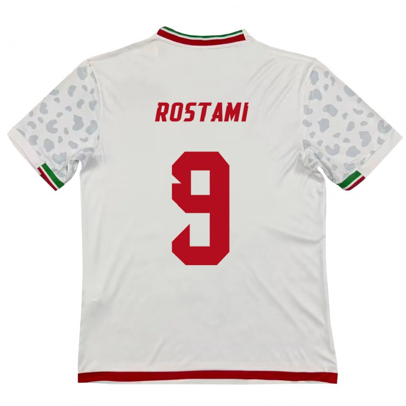 Danxen Kid Iran Yadegar Rostami #9 White Red Home Jersey 26-28 T-Shirt