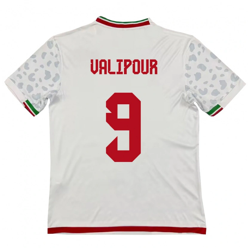 Danxen Kid Iran Amirreza Valipour #9 White Red Home Jersey 26-28 T-Shirt