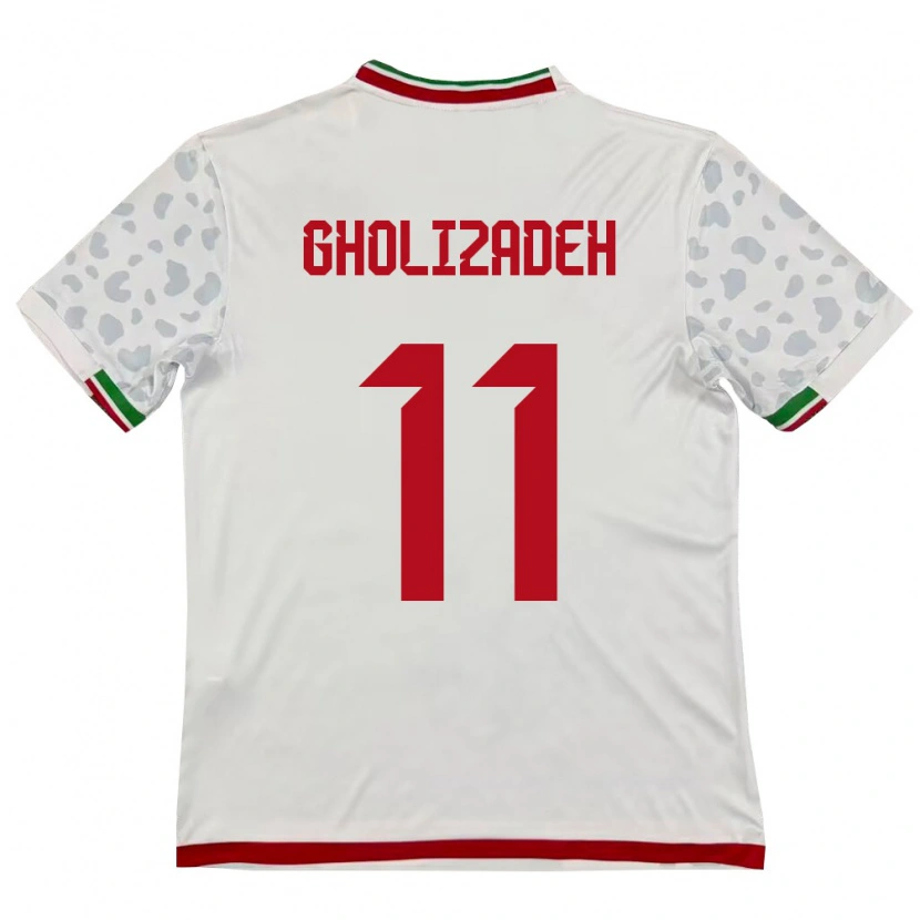 Danxen Kid Iran Ali Gholizadeh #11 White Red Home Jersey 26-28 T-Shirt