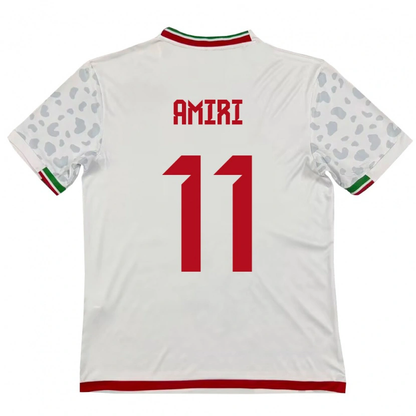 Danxen Kid Iran Vahid Amiri #11 White Red Home Jersey 26-28 T-Shirt