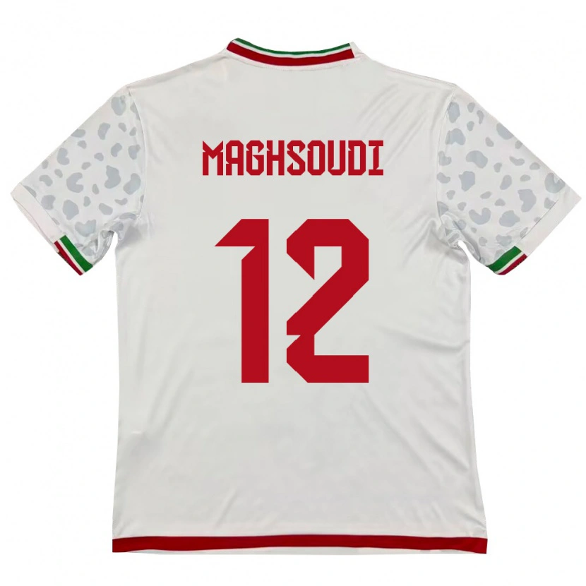 Danxen Kid Iran Amirmehdi Maghsoudi #12 White Red Home Jersey 26-28 T-Shirt